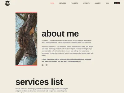 Melisa Redondo portfolio screenshot 2