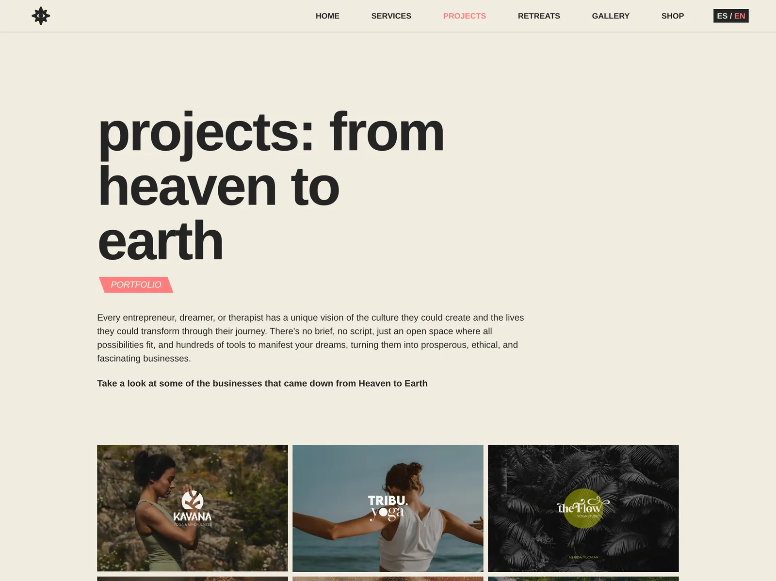 Projects portfolio page